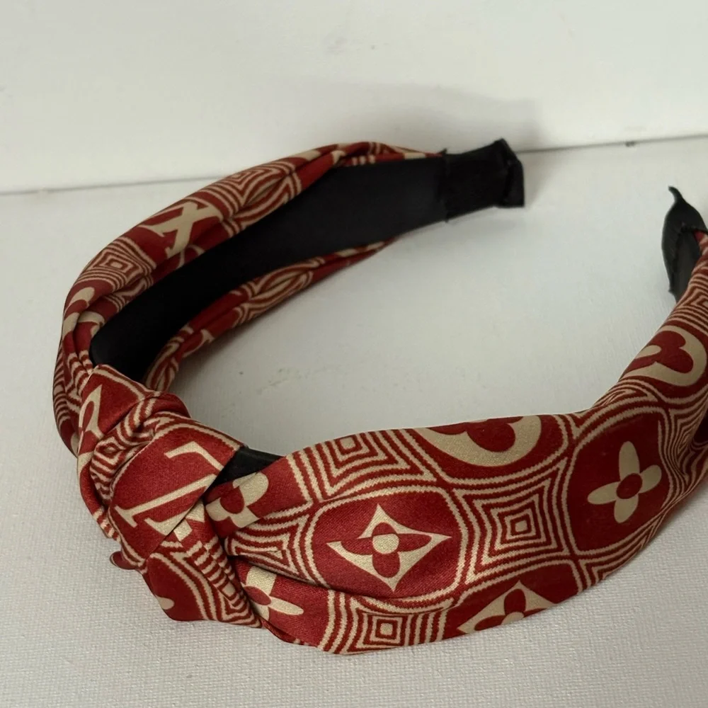 Fashion Red and Cream Headband
